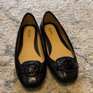 Michael Kors Black Leather Loafers